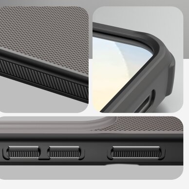 Samsung Galaxy S26+ Nillkin Super Frosted Shield Pro dėklas – juodas pusiau skaidrus 10