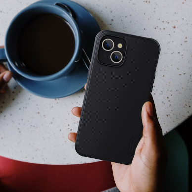 Dėklas Nillkin Super Frosted Shield Pro iPhone 14 Plus Juodas 15 Dėklas Nillkin Super Frosted Shield Pro iPhone 14 Plus Juodas 15