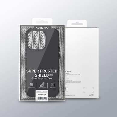 Dėklas Nillkin Super Frosted Shield Pro iPhone 14 Pro Mėlynas 4 Dėklas Nillkin Super Frosted Shield Pro iPhone 14 Pro Mėlynas 4