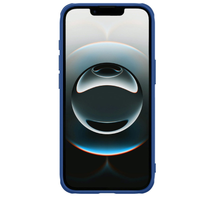 Nillkin Super Frosted Shield Pro dėklas iPhone 16E - mėlynas 4