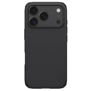 iPhone 17 Pro Nillkin Super Frosted Shield Pro magnetinis dėklas su MagSafe – juodas
