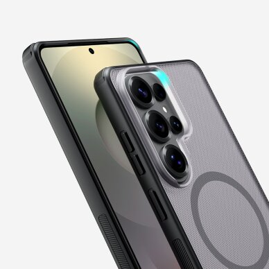 Samsung Galaxy S26 Ultra Nillkin Super Frosted Shield Pro Magnetic MagSafe dėklas – juodas pusiau skaidrus 11 Samsung Galaxy S26 Ultra Nillkin Super Frosted Shield Pro Magnetic MagSafe dėklas – juodas pusiau skaidrus 11