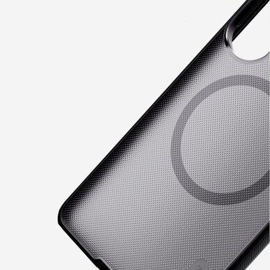 Samsung Galaxy S26 Ultra Nillkin Super Frosted Shield Pro Magnetic MagSafe dėklas – juodas pusiau skaidrus 7