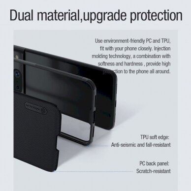 Dėklas Nillkin Super Frosted Shield Pro Magnetic Case for Google Pixel 8 - Juodas 10