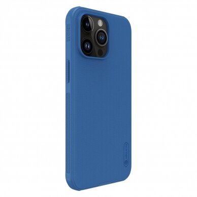 Dėklas Nillkin Super Frosted Shield Pro Magnetic Case for iPhone 15 Pro Max - Mėlynas 2