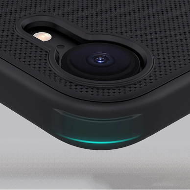 iPhone 16e Nillkin Super Frosted Shield Pro Magnetic dėklas - juodas 10