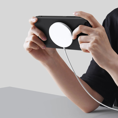 iPhone 16e Nillkin Super Frosted Shield Pro Magnetic dėklas - juodas 14