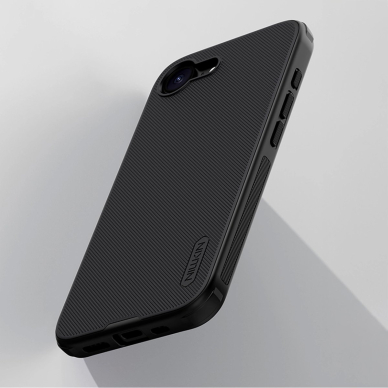 iPhone 16e Nillkin Super Frosted Shield Pro Magnetic dėklas - juodas 6