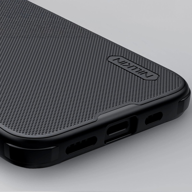 iPhone 16e Nillkin Super Frosted Shield Pro Magnetic dėklas - juodas 8