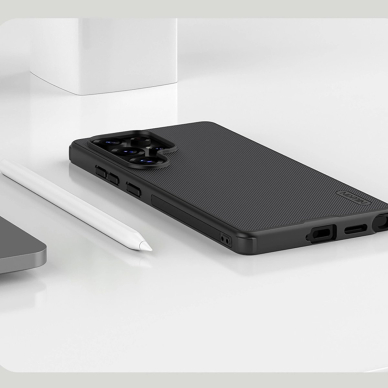Nillkin Super Frosted Shield Pro Magnetic Dėklas Samsung S25 Ultra with MagSafe - Juodas 13