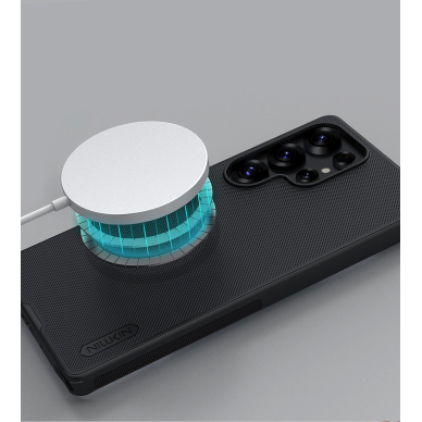 Nillkin Super Frosted Shield Pro Magnetic Dėklas Samsung S25 Ultra with MagSafe - Juodas 8