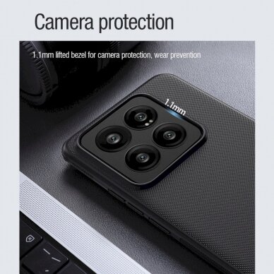 Dėklas Nillkin Super Frosted Shield Pro Magnetic Case for Xiaomi 14 Pro - Juodas 13