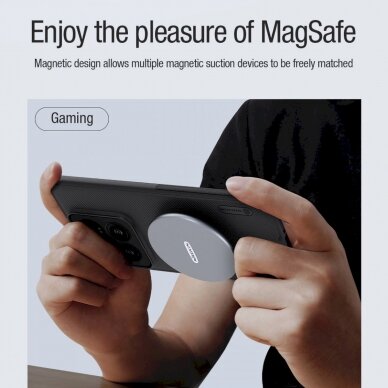 Dėklas Nillkin Super Frosted Shield Pro Magnetic Case for Xiaomi 14 Pro - Juodas 7