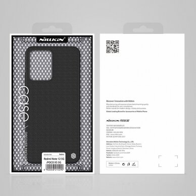 Dėklas Nillkin Textured Xiaomi Redmi Note 12 5G / Poco X5 5G Juodas 4