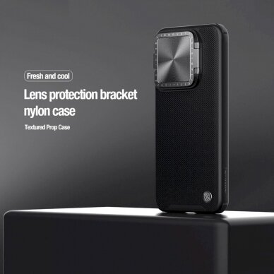Dėklas Nillkin Textured Prop Magnetic Case for Xiaomi 14 Pro - Juodas 5