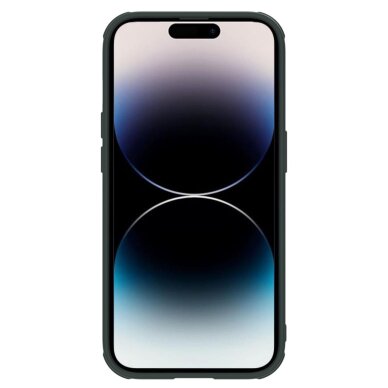 Akcija! *** pažeista pakuotė *** Dėklas Nillkin Textured S MagSafe case with camera cover iPhone 14 Pro Žalias 3 Akcija! *** pažeista pakuotė *** Dėklas Nillkin Textured S MagSafe case with camera cover iPhone 14 Pro Žalias 3