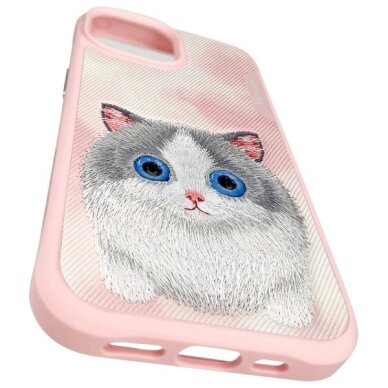 iPhone 15 Nimmy Big Eyed Pet 2.0 Cat dėklas – rožinis 8