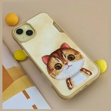 iPhone 15 Pro dėklas Nimmy Big Eyed Pet 2.0 Katė – žalias 8