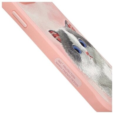 iPhone 15 Pro Max Nimmy Big Eyed Pet 2.0 katės dėklas – rožinis 4