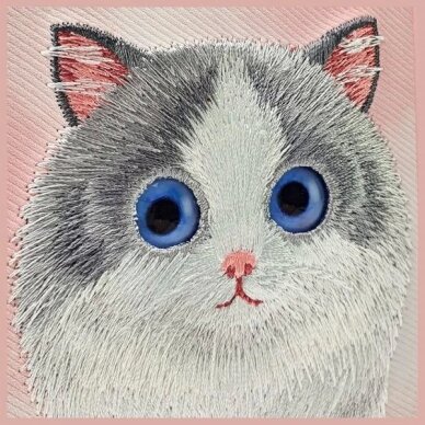 iPhone 15 Pro Max Nimmy Big Eyed Pet 2.0 katės dėklas – rožinis 6