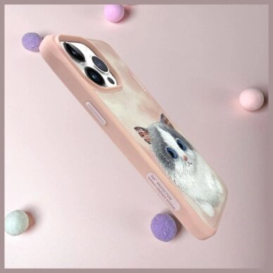 iPhone 15 Pro Max Nimmy Big Eyed Pet 2.0 katės dėklas – rožinis 7