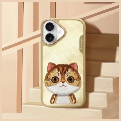 iPhone 16 dėklas Nimmy Big Eyed Pet 2.0 Cat – žalias 8
