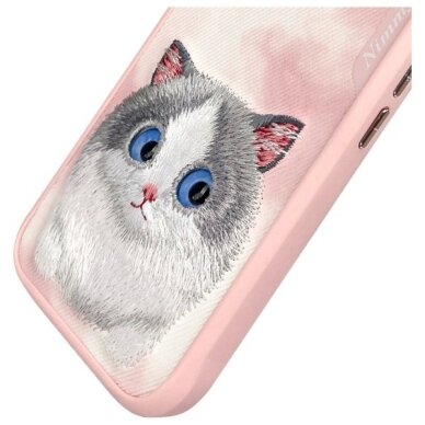 iPhone 16 dėklas Nimmy Big Eyed Pet 2.0 Cat – rožinis 6