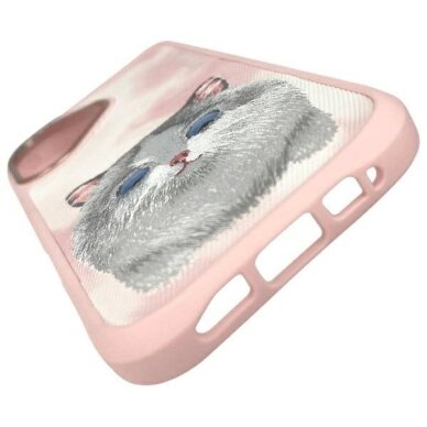 iPhone 16 dėklas Nimmy Big Eyed Pet 2.0 Cat – rožinis 7