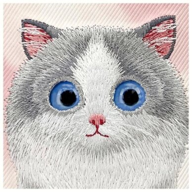 iPhone 16 dėklas Nimmy Big Eyed Pet 2.0 Cat – rožinis 8