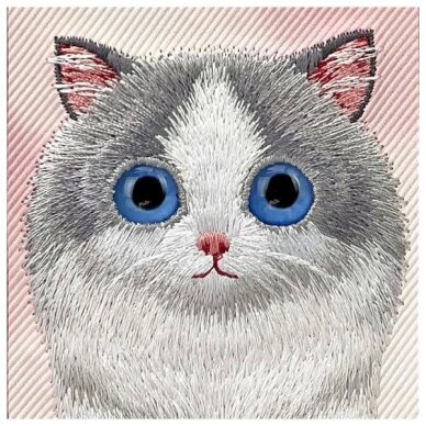 iPhone 16 Pro Nimmy Big Eyed Pet 2.0 katės dėklas – rožinis 6
