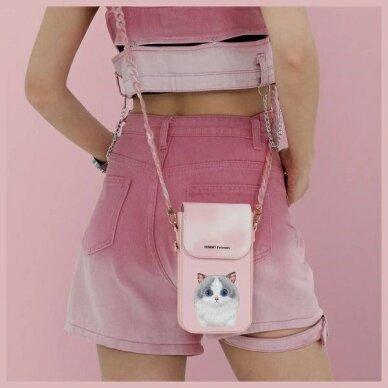 Nimmy Big Eyed Pet 2.0 Cat telefono rankinė – rožinė 7 Nimmy Big Eyed Pet 2.0 Cat telefono rankinė – rožinė 7