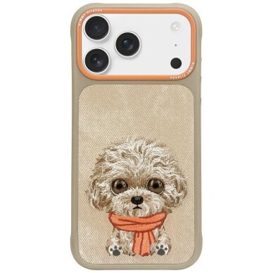 iPhone 17 Nimmy Big Eyed Pet 2.0 Dog dėklas – smėlinis iPhone 17 Nimmy Big Eyed Pet 2.0 Dog dėklas – smėlinis