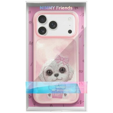 iPhone 17 Pro Nimmy Big Eyed Pet 2.0 šuns dėklas – rožinis 1