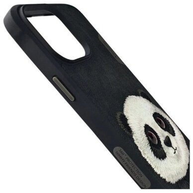 iPhone 15 Pro Nimmy Big Eyed Pet 2.0 Panda dėklas – juodas 3