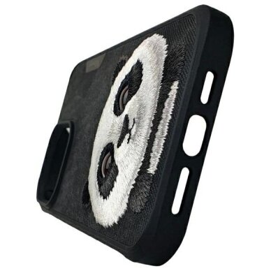 iPhone 15 Pro Nimmy Big Eyed Pet 2.0 Panda dėklas – juodas 5