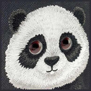 iPhone 15 Pro Nimmy Big Eyed Pet 2.0 Panda dėklas – juodas 6