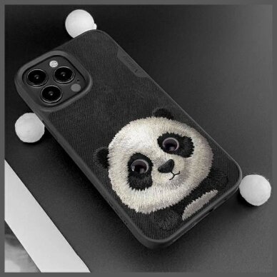 iPhone 15 Pro Max Nimmy Big Eyed Pet 2.0 panda dėklas – juodas 8