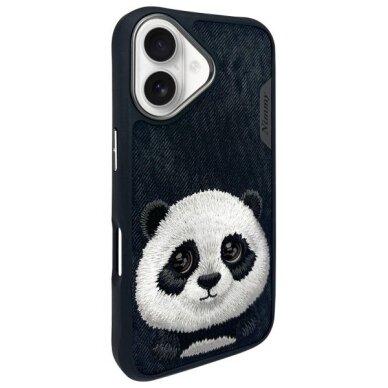 iPhone 16 dėklas Nimmy Big Eyed Pet 2.0 Panda – juodas 1