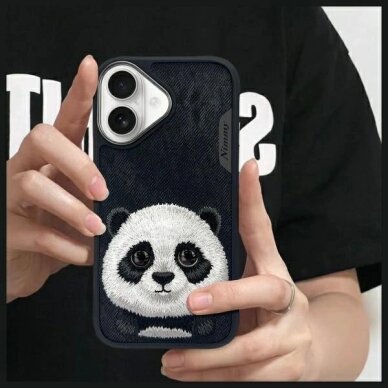 iPhone 16 dėklas Nimmy Big Eyed Pet 2.0 Panda – juodas 10