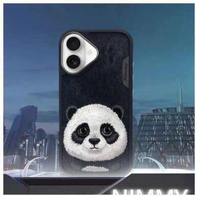 iPhone 16 dėklas Nimmy Big Eyed Pet 2.0 Panda – juodas 9