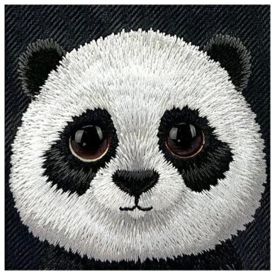 iPhone 16 Pro dėklas Nimmy Big Eyed Pet 2.0 Panda – juodas 6