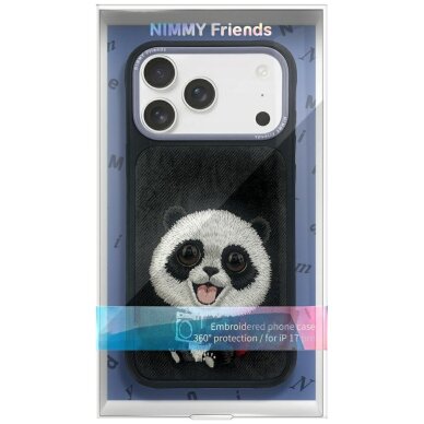 iPhone 17 dėklas Nimmy Big Eyed Pet 2.0 Panda – juodas 1
