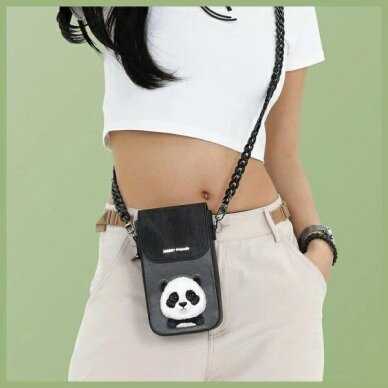 Telefoninė rankinė Nimmy Big Eyed Pet 2.0 Panda – juoda 7