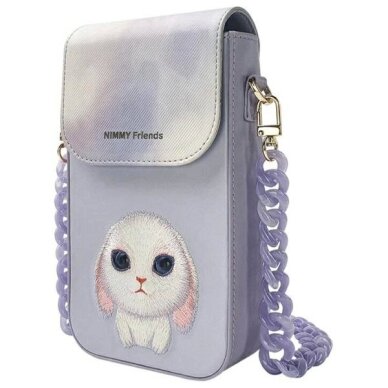 Telefoninė rankinė Nimmy Big Eyed Pet 2.0 Triušis – violetinė 1