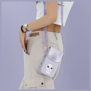Telefoninė rankinė Nimmy Big Eyed Pet 2.0 Triušis – violetinė 7