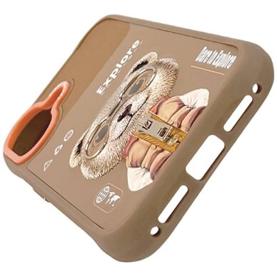 iPhone 17 Nimmy Cool & Cute 2.0 Bear dėklas – smėlinis 2