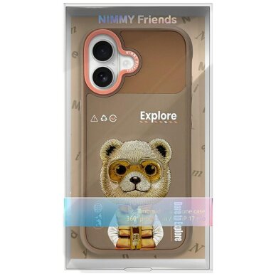 iPhone 17 Nimmy Cool & Cute 2.0 Bear dėklas – smėlinis 6