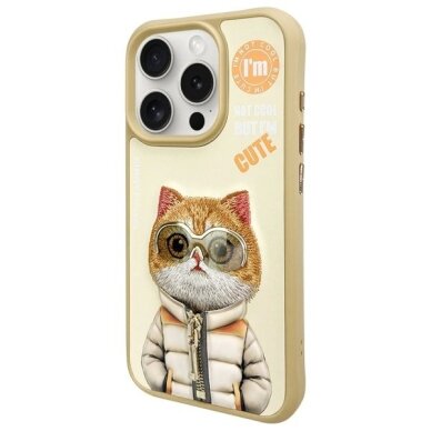 iPhone 15 Pro Max Nimmy Cool&Cute 2.0 katės dėklas – žalias 1