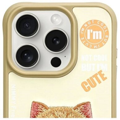 iPhone 15 Pro Max Nimmy Cool&Cute 2.0 katės dėklas – žalias 2