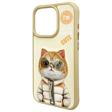 iPhone 15 Pro Max Nimmy Cool&Cute 2.0 katės dėklas – žalias 3